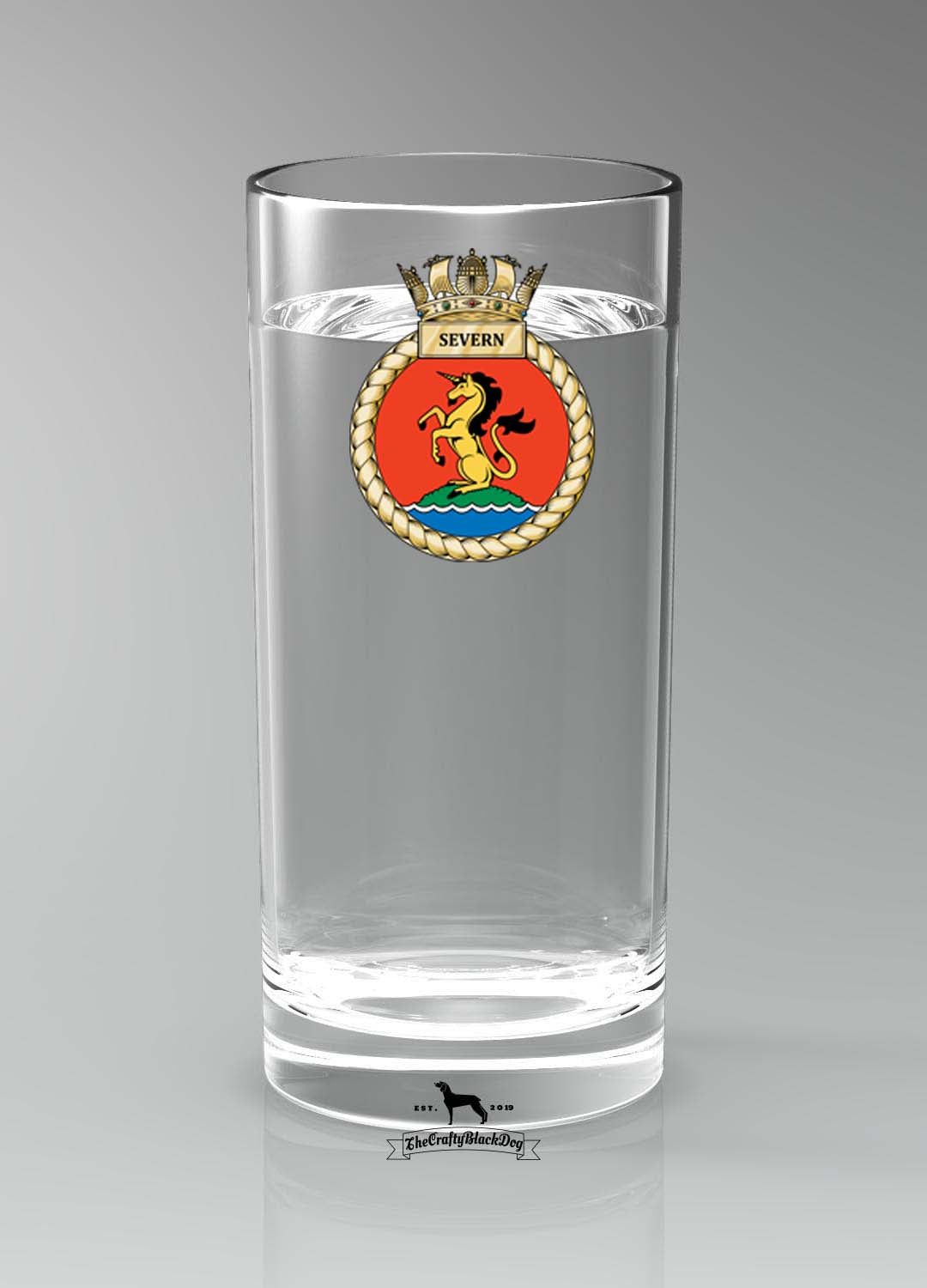 HMS Severn - Straight Gin/Mixer/Water Glass