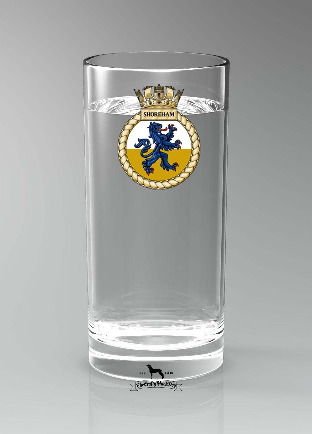 HMS Shoreham - Straight Gin/Mixer/Water Glass