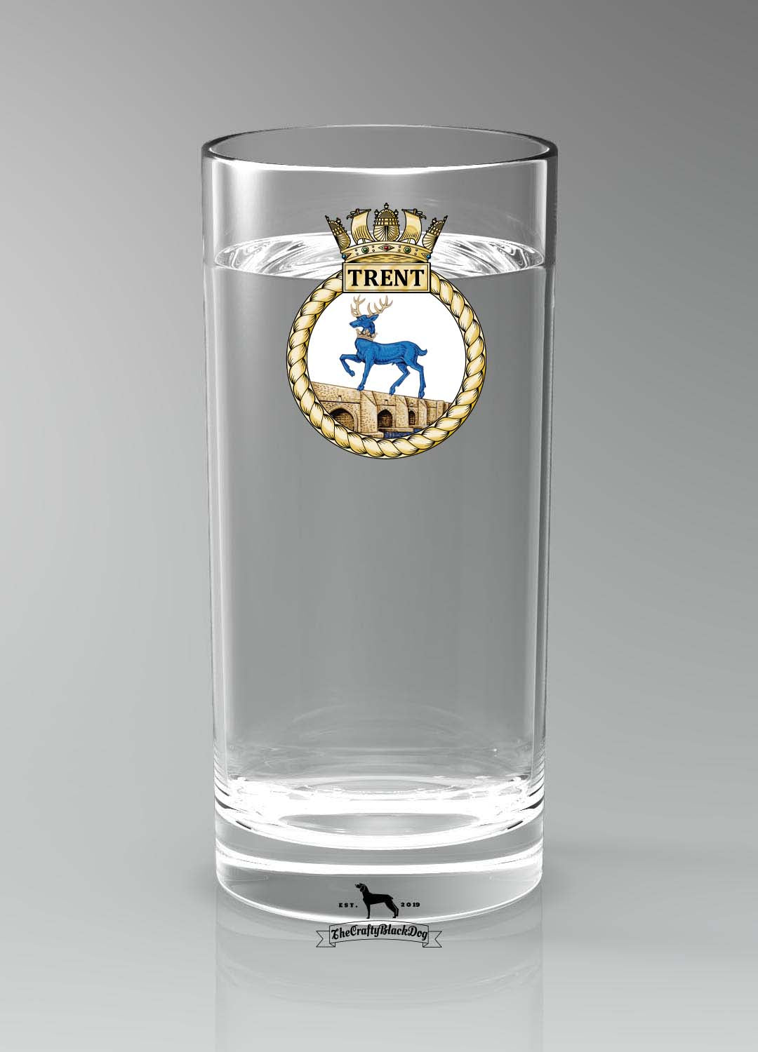 HMS Trent - Straight Gin/Mixer/Water Glass