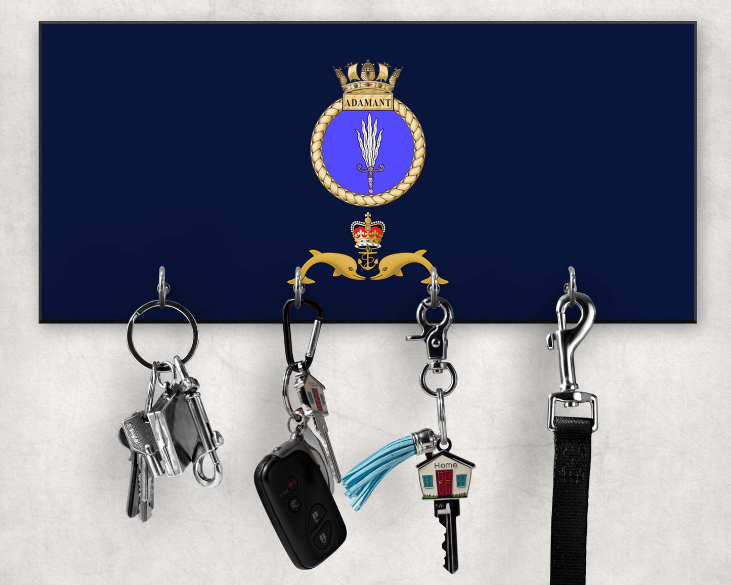 HMS Adamant - Wooden Key/Beret Hook