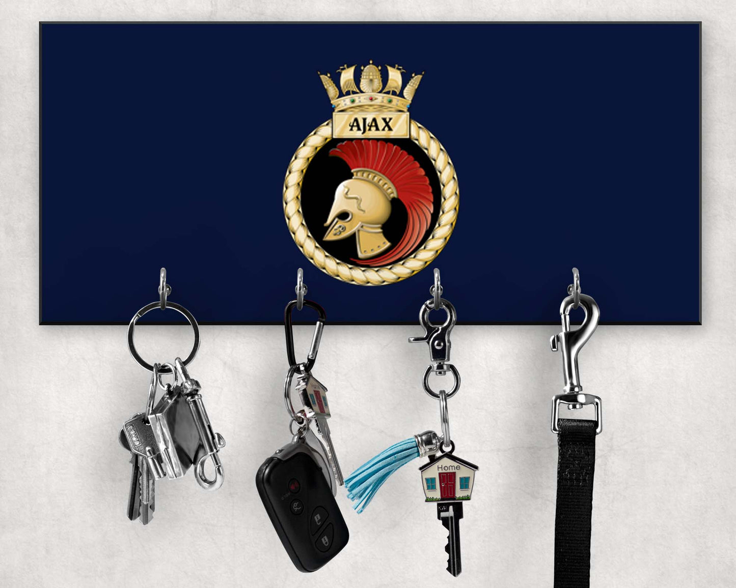 HMS Ajax - Wooden Key/Beret Hook