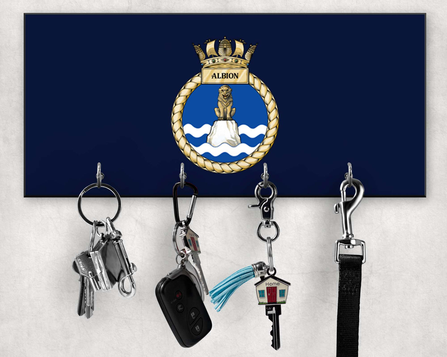 HMS Albion - Wooden Key/Beret Hook