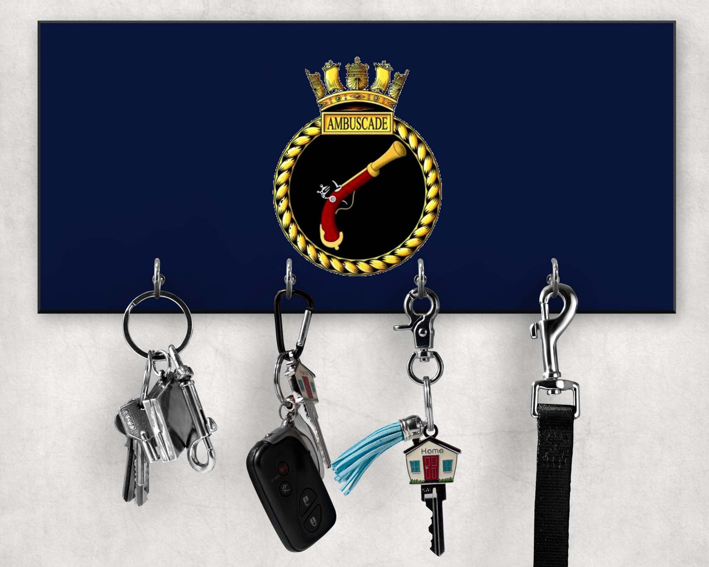 HMS Ambuscade - Wooden Key/Beret Hook