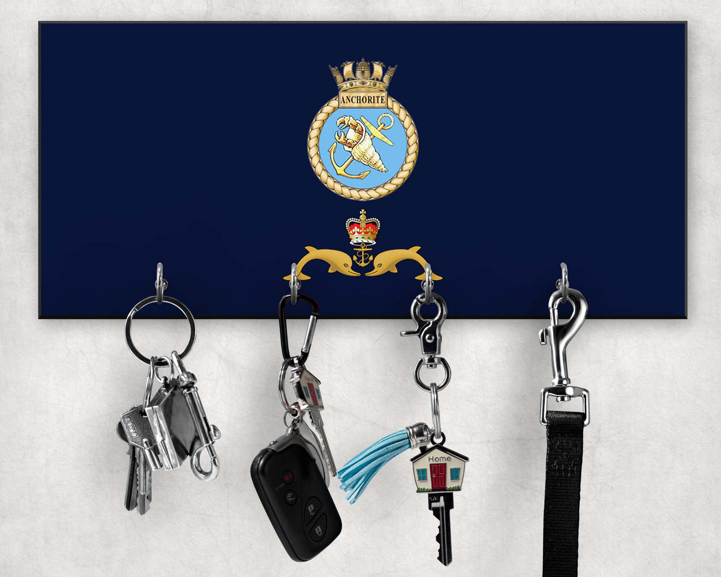 HMS Anchorite - Wooden Key/Beret Hook