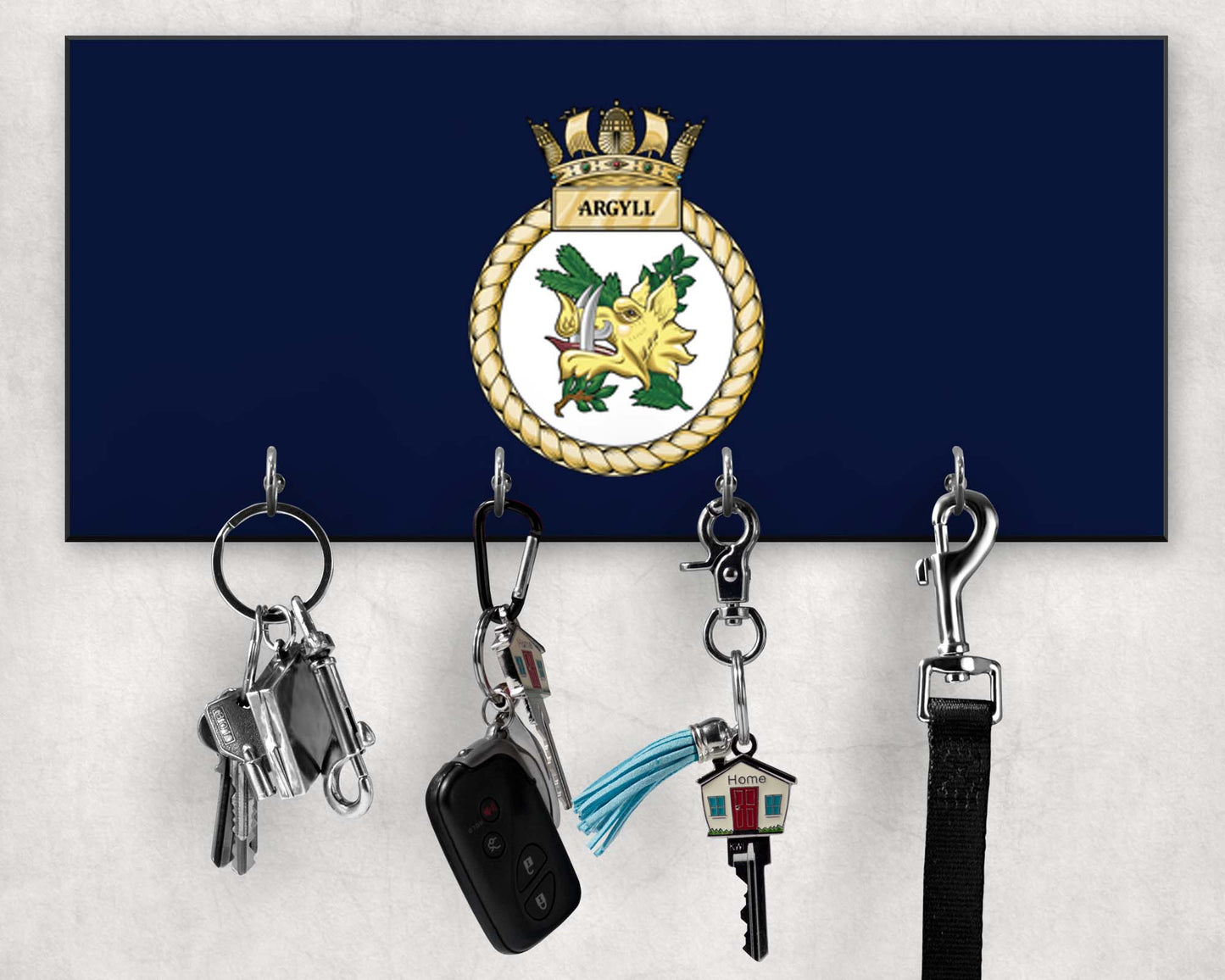 HMS Argyll - Wooden Key/Beret Hook