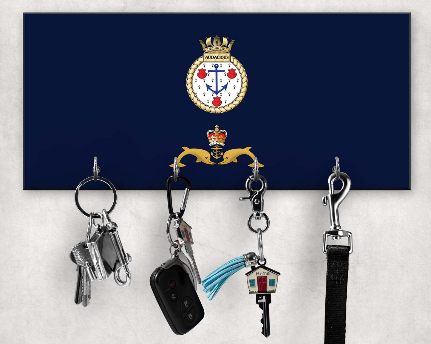 HMS Audacious - Wooden Key/Beret Hook