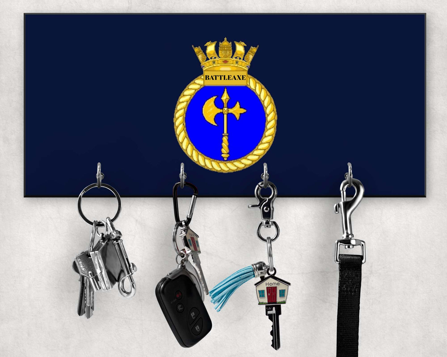 HMS Battleaxe - Wooden Key/Beret Hook