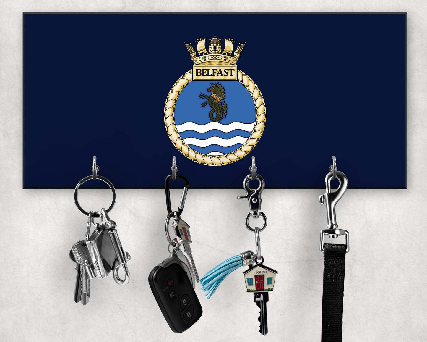 HMS Belfast - Wooden Key/Beret Hook