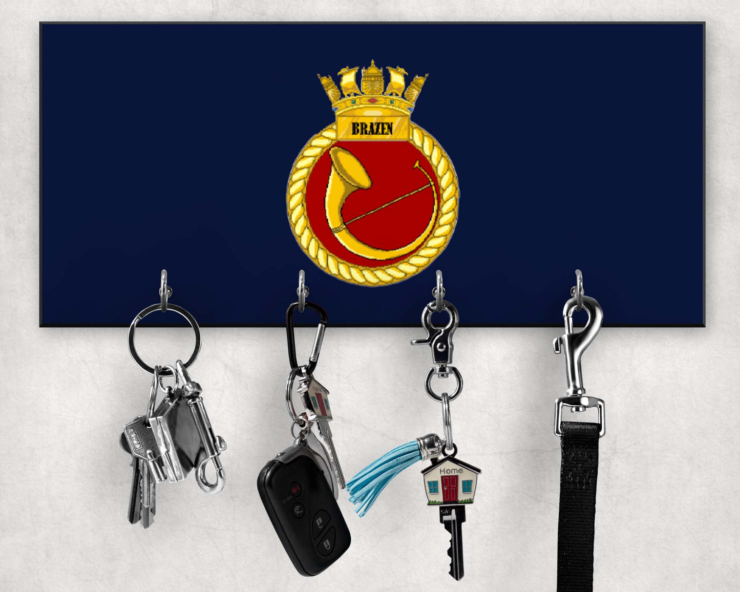 HMS Brazen - Wooden Key/Beret Hook