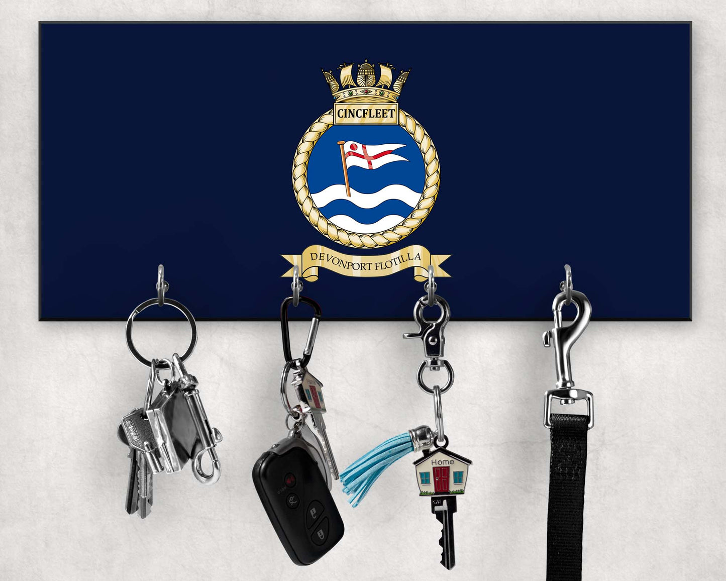 Commander Devonport Flotilla - Comdevflot - Wooden Key/Beret Hook
