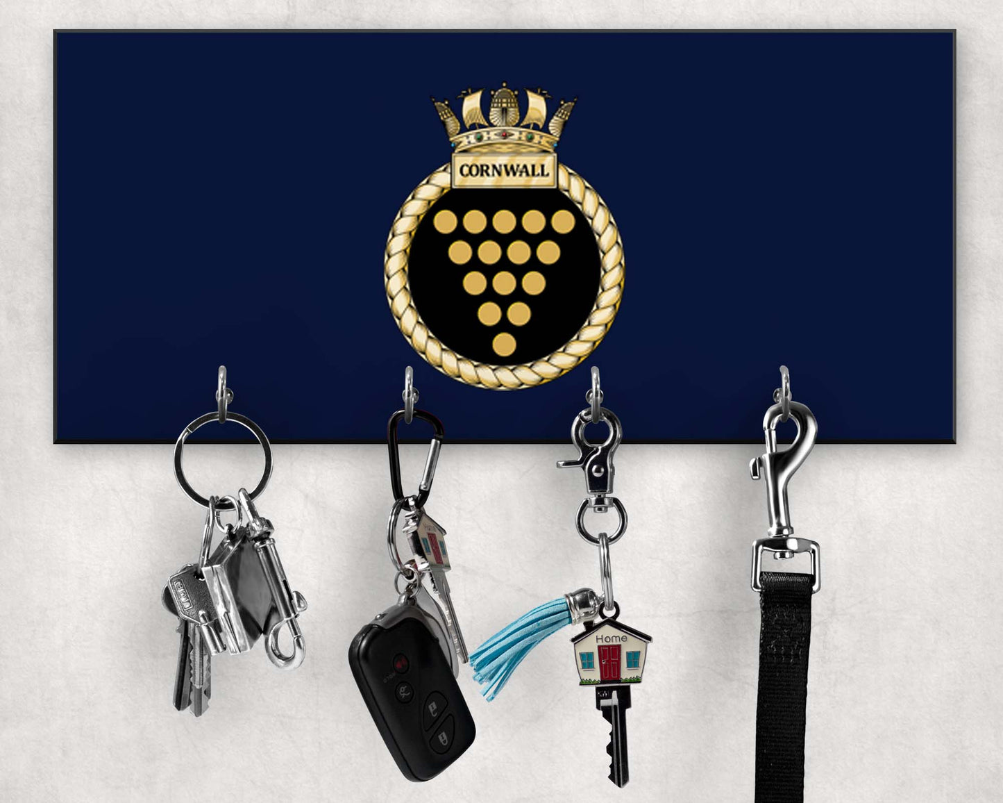 HMS Cornwall - Wooden Key/Beret Hook