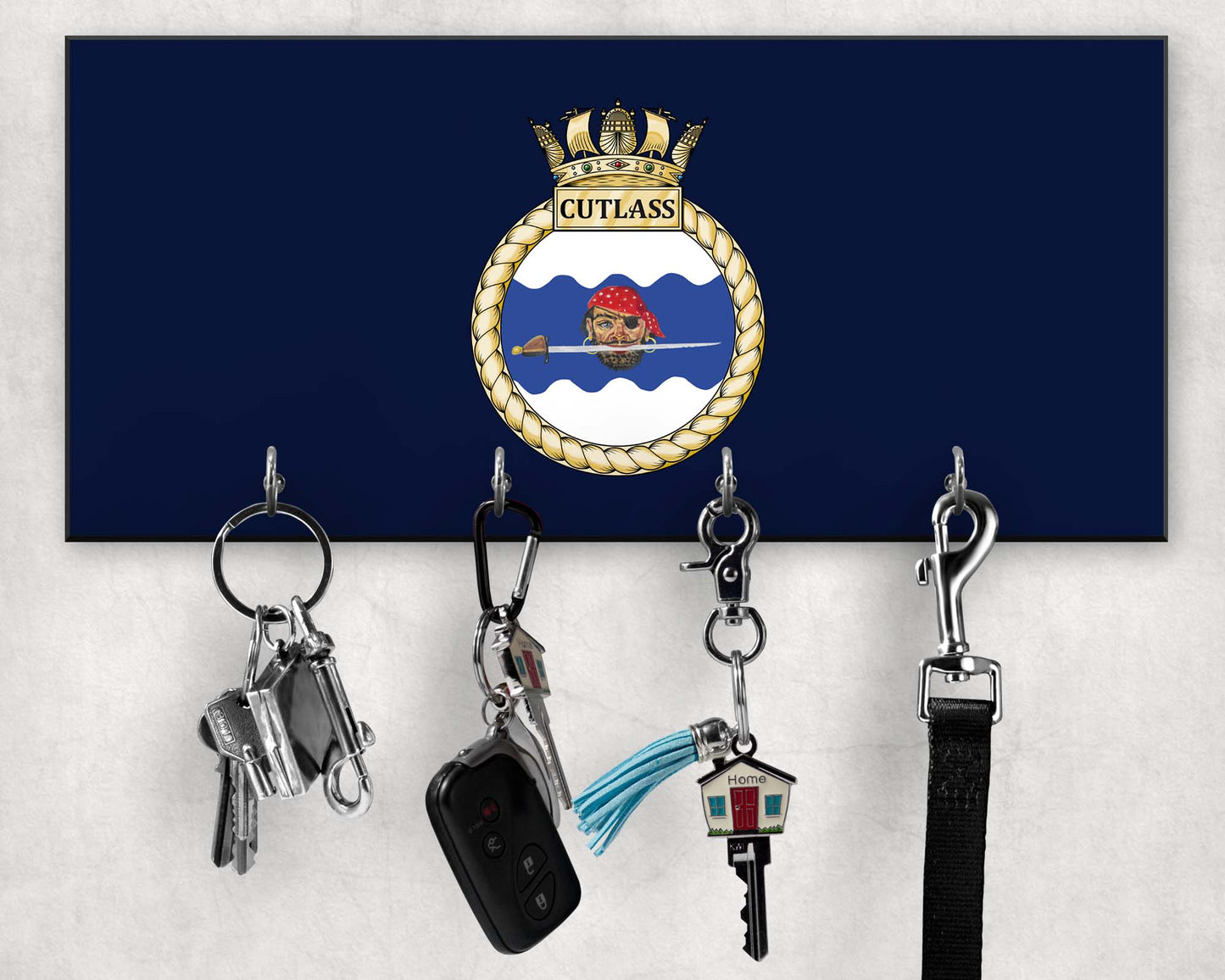 HMS Cutlass - Wooden Key/Beret Hook