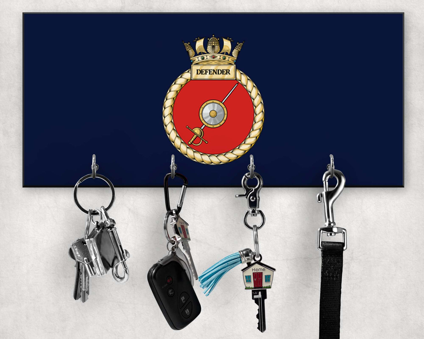 HMS Defender - Wooden Key/Beret Hook
