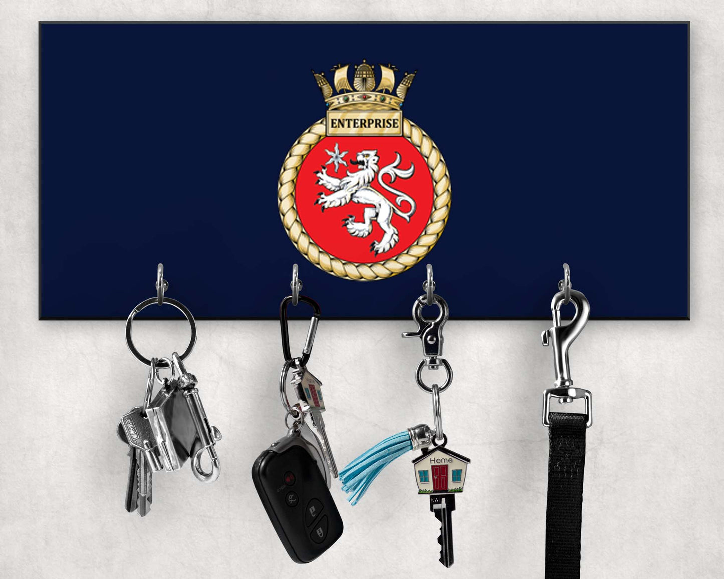 HMS Enterprise - Wooden Key/Beret Hook