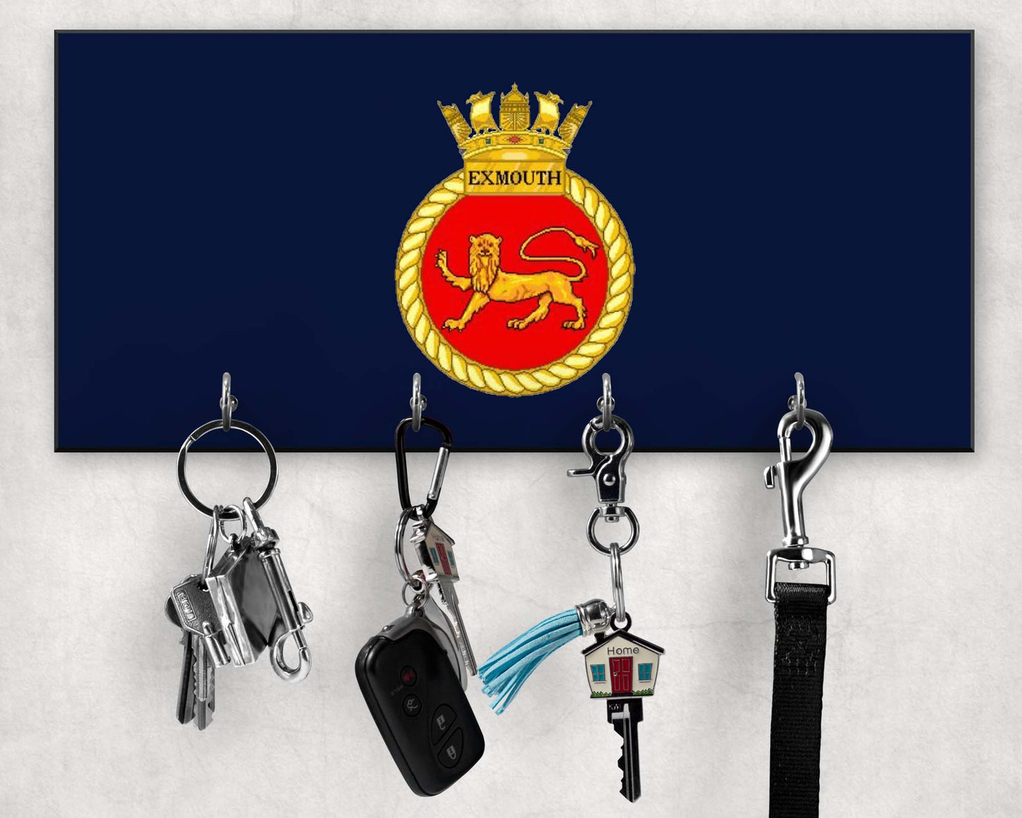 HMS Exmouth - Wooden Key/Beret Hook