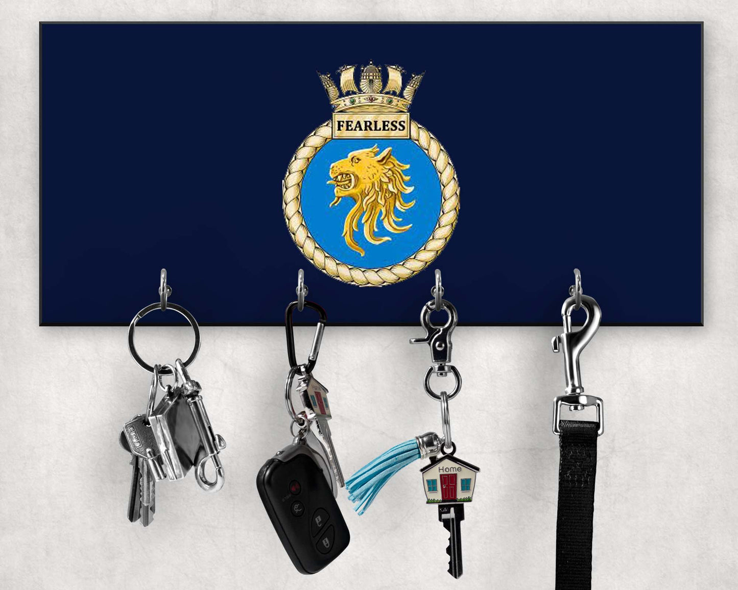 HMS Fearless - Wooden Key/Beret Hook