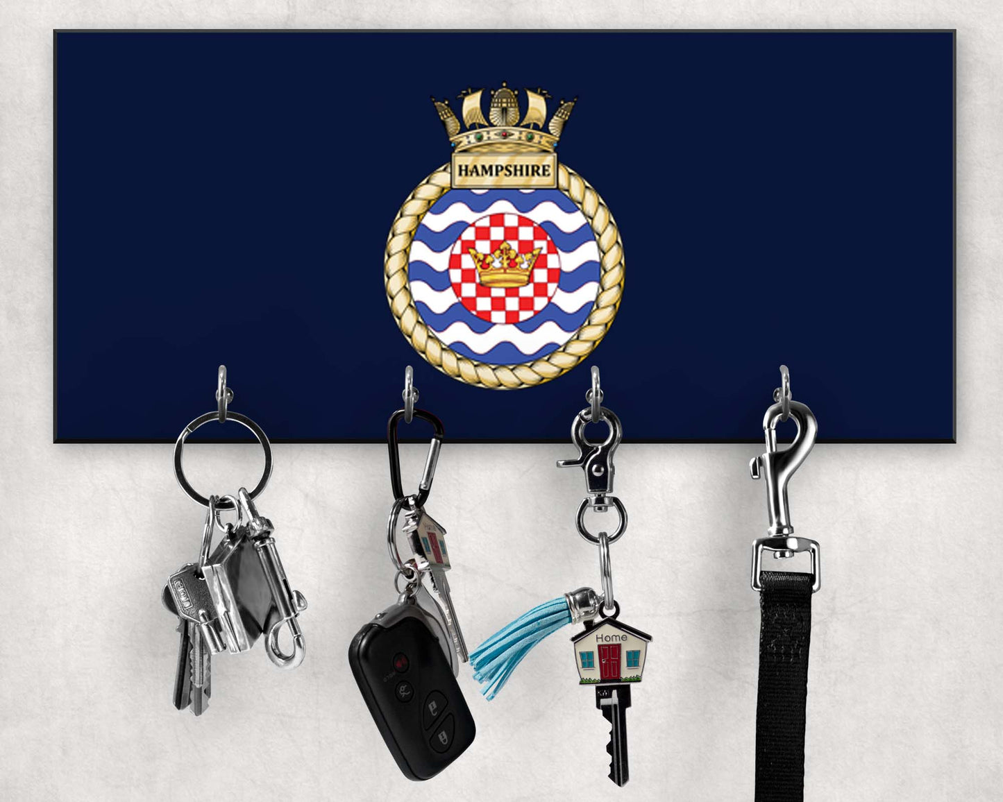 HMS Hampshire - Wooden Key/Beret Hook