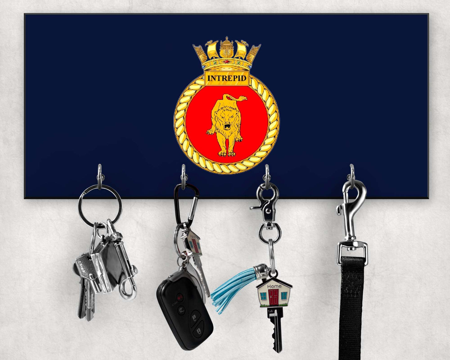HMS Intrepid - Wooden Key/Beret Hook