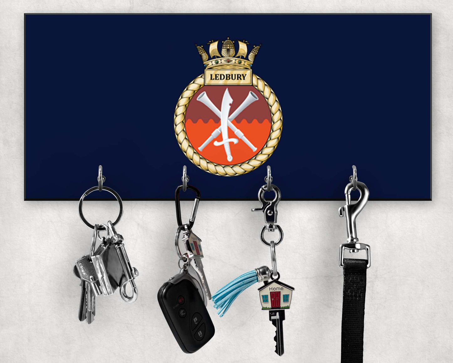 HMS Ledbury - Wooden Key/Beret Hook
