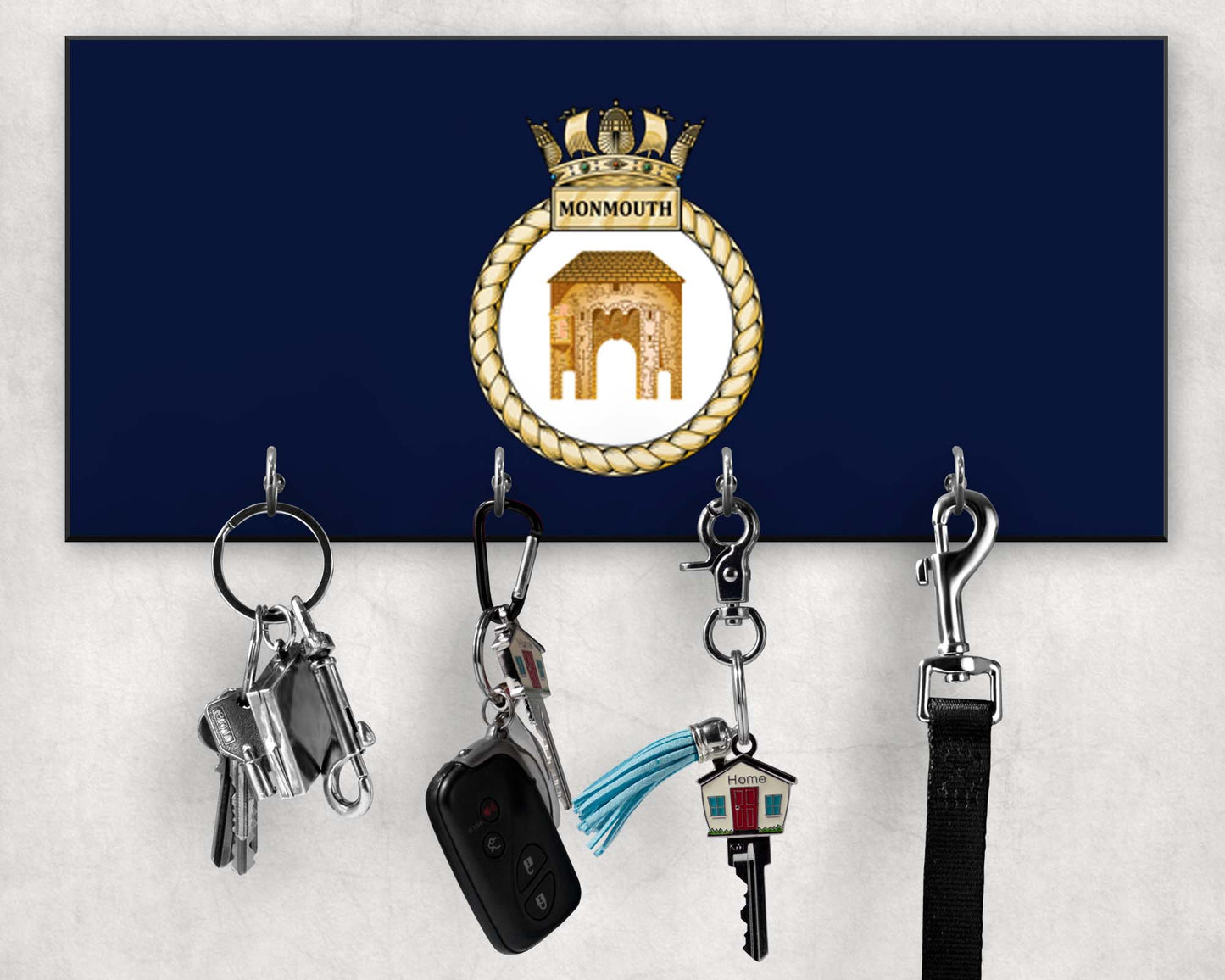 HMS Monmouth - Wooden Key/Beret Hook