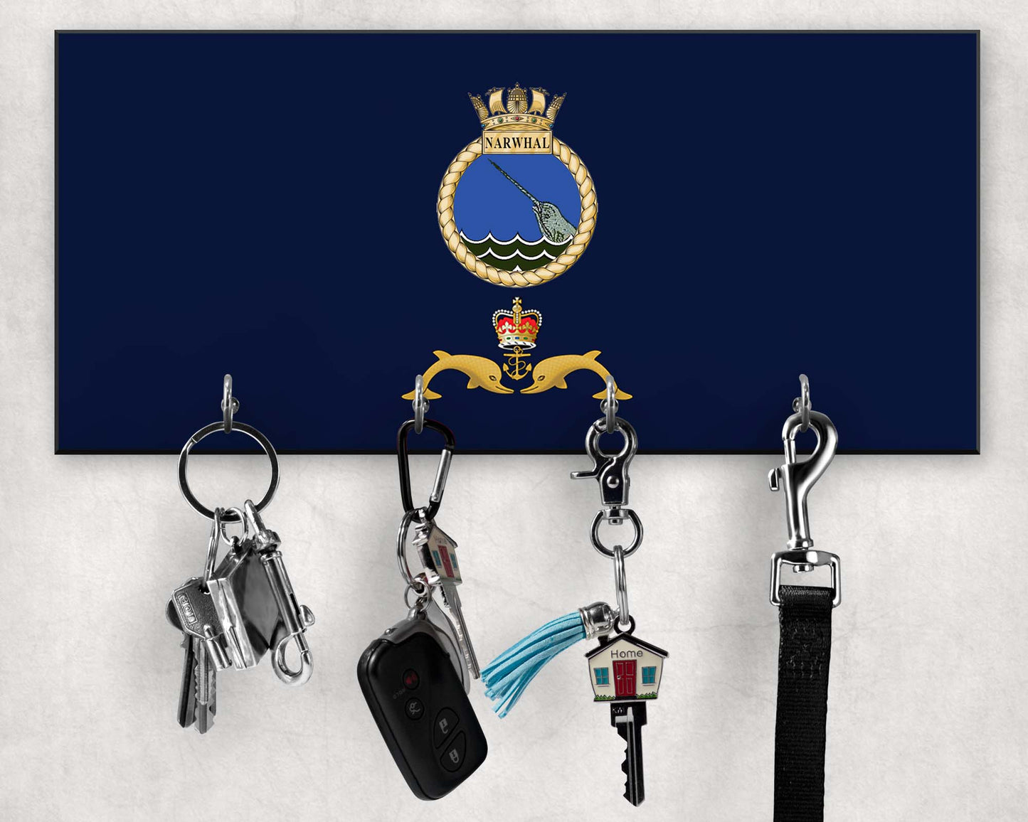 HMS Narwhal - Wooden Key/Beret Hook