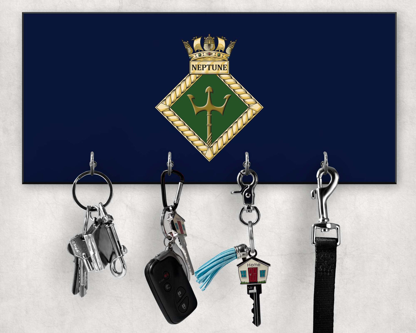 HMS Neptune - Wooden Key/Beret Hook