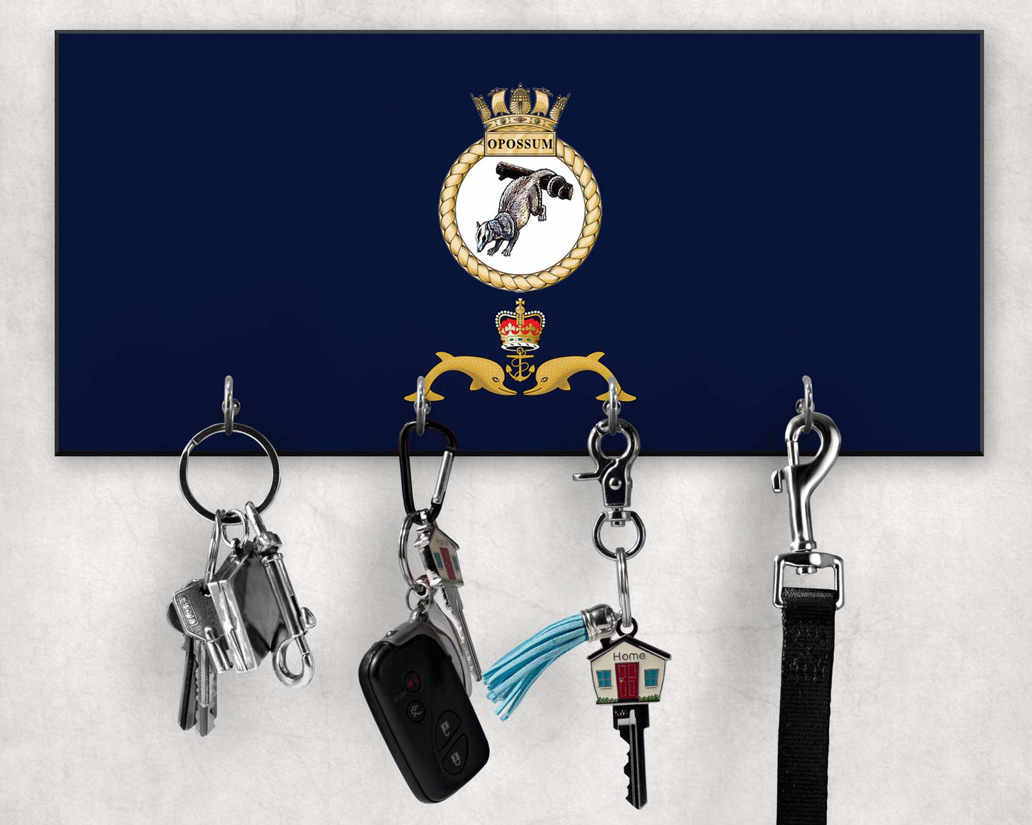 HMS Opossum - Wooden Key/Beret Hook