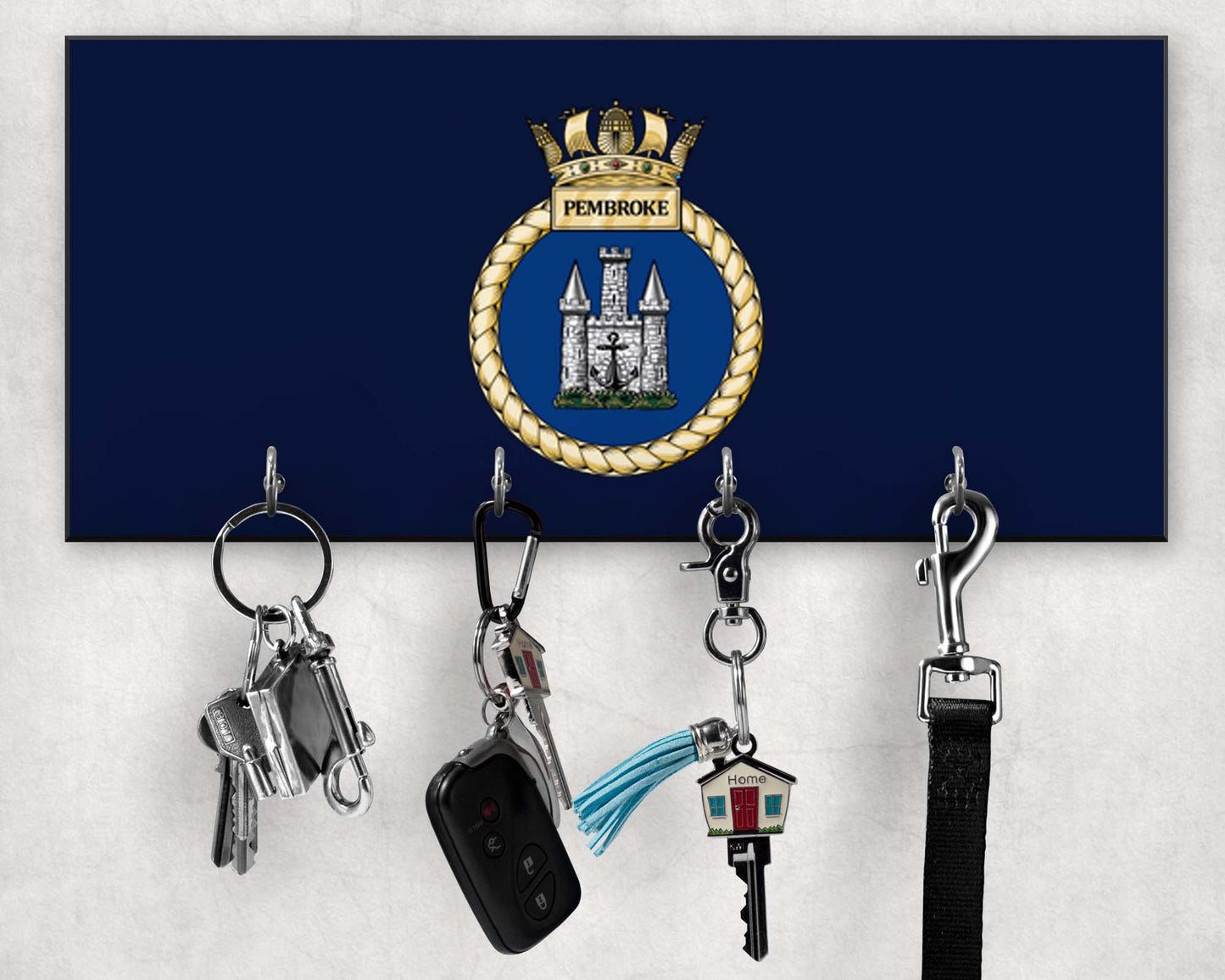 HMS Pembroke - Wooden Key/Beret Hook