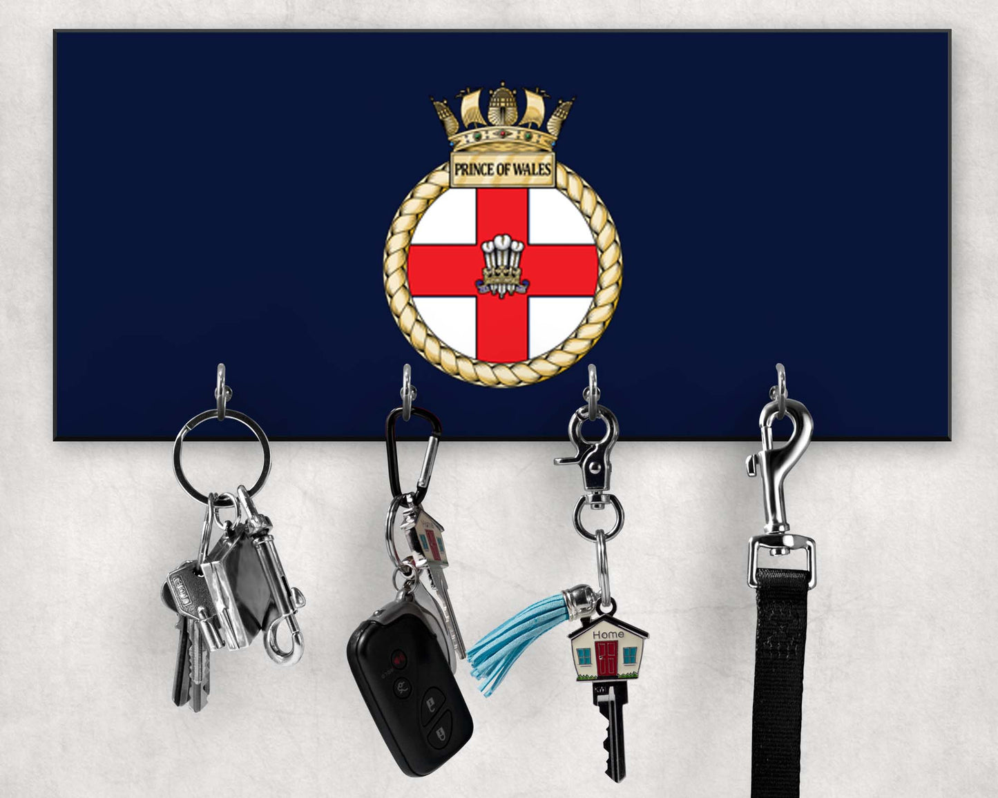 HMS Prince of Wales - Wooden Key/Beret Hook