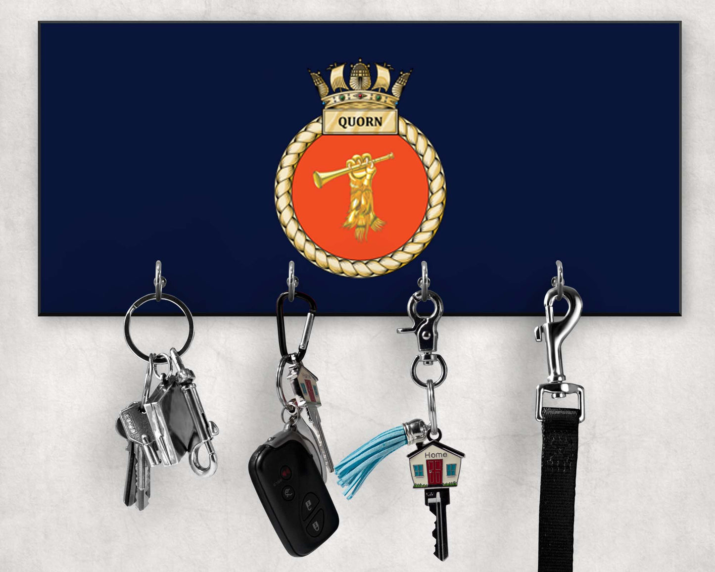 HMS Quorn - Wooden Key/Beret Hook
