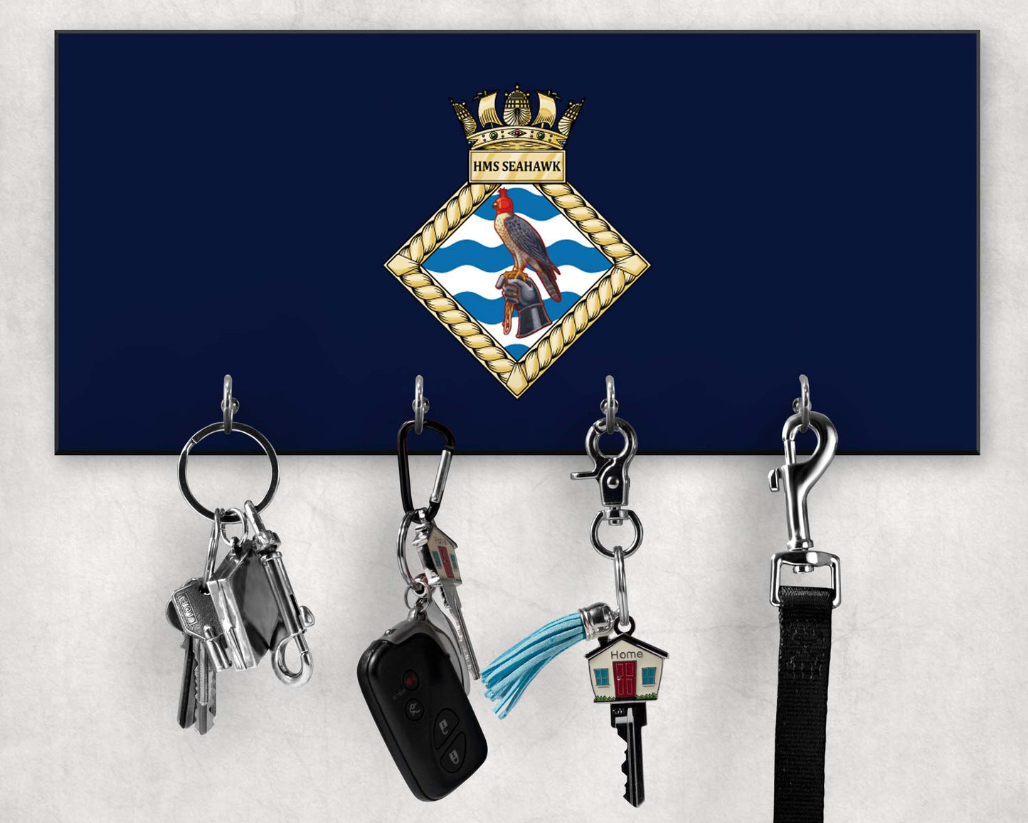 HMS Seahawk - Wooden Key/Beret Hook