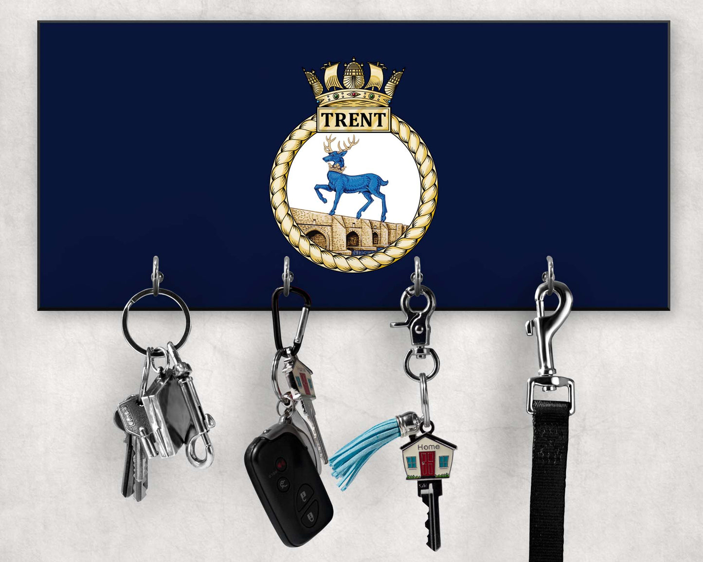 HMS Trent - Wooden Key/Beret Hook