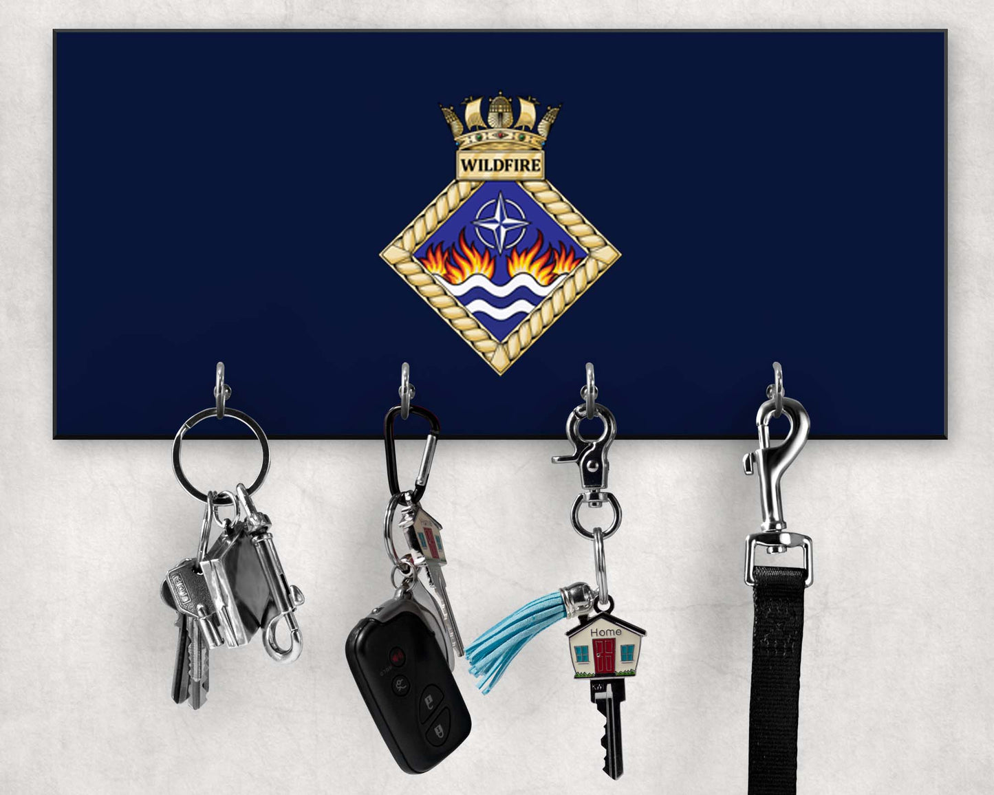 HMS Wildfire - Wooden Key/Beret Hook
