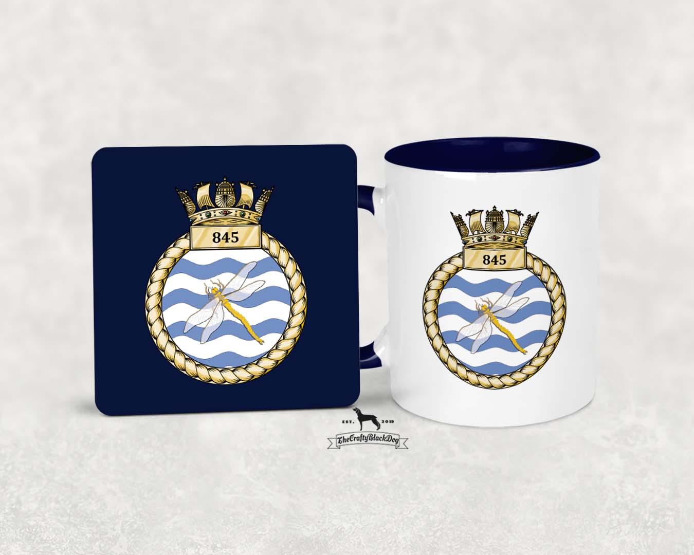 845 Naval Air Squadron - MUG and COASTER SET