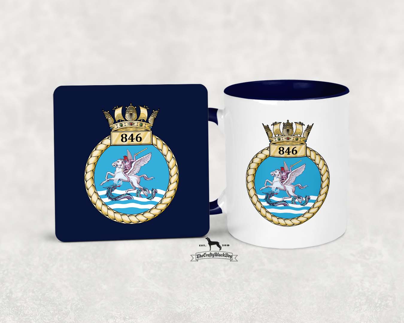 846 Naval Air Squadron - MUG and COASTER SET