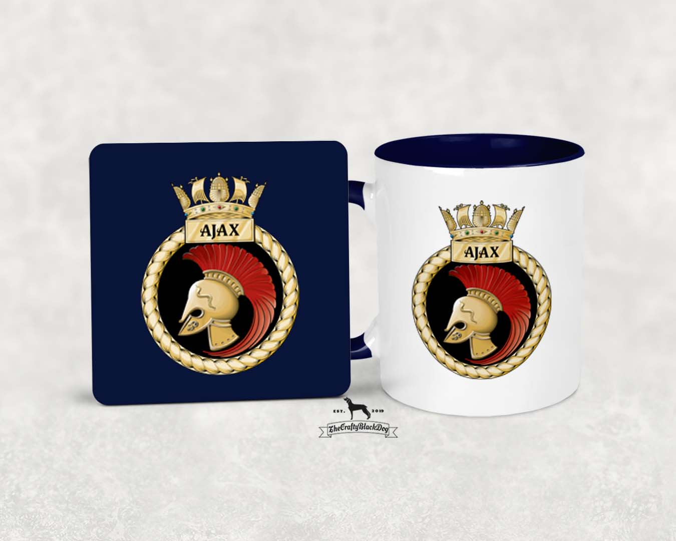 HMS Ajax - MUG and COASTER SET
