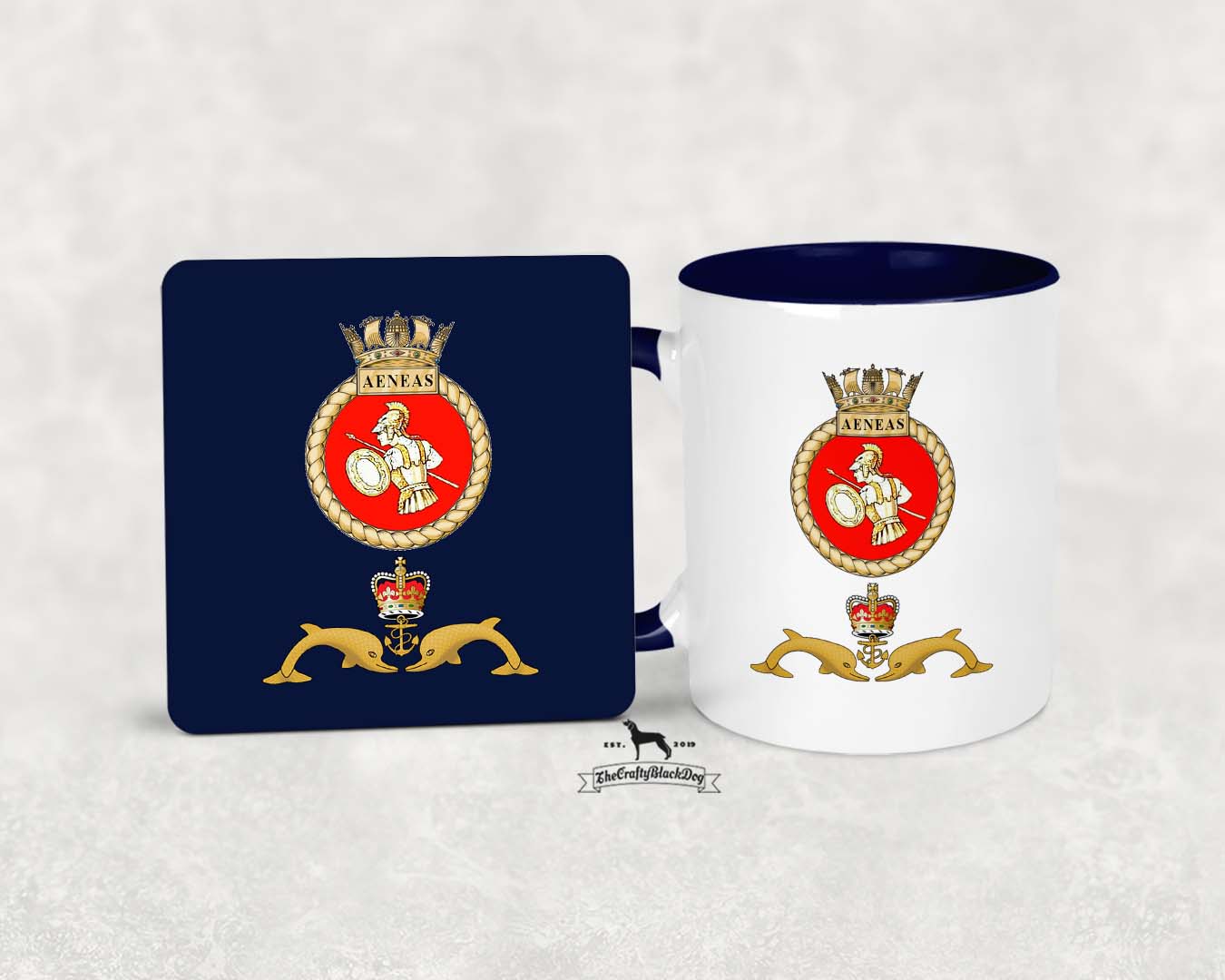HMS Aeneas - MUG and COASTER SET