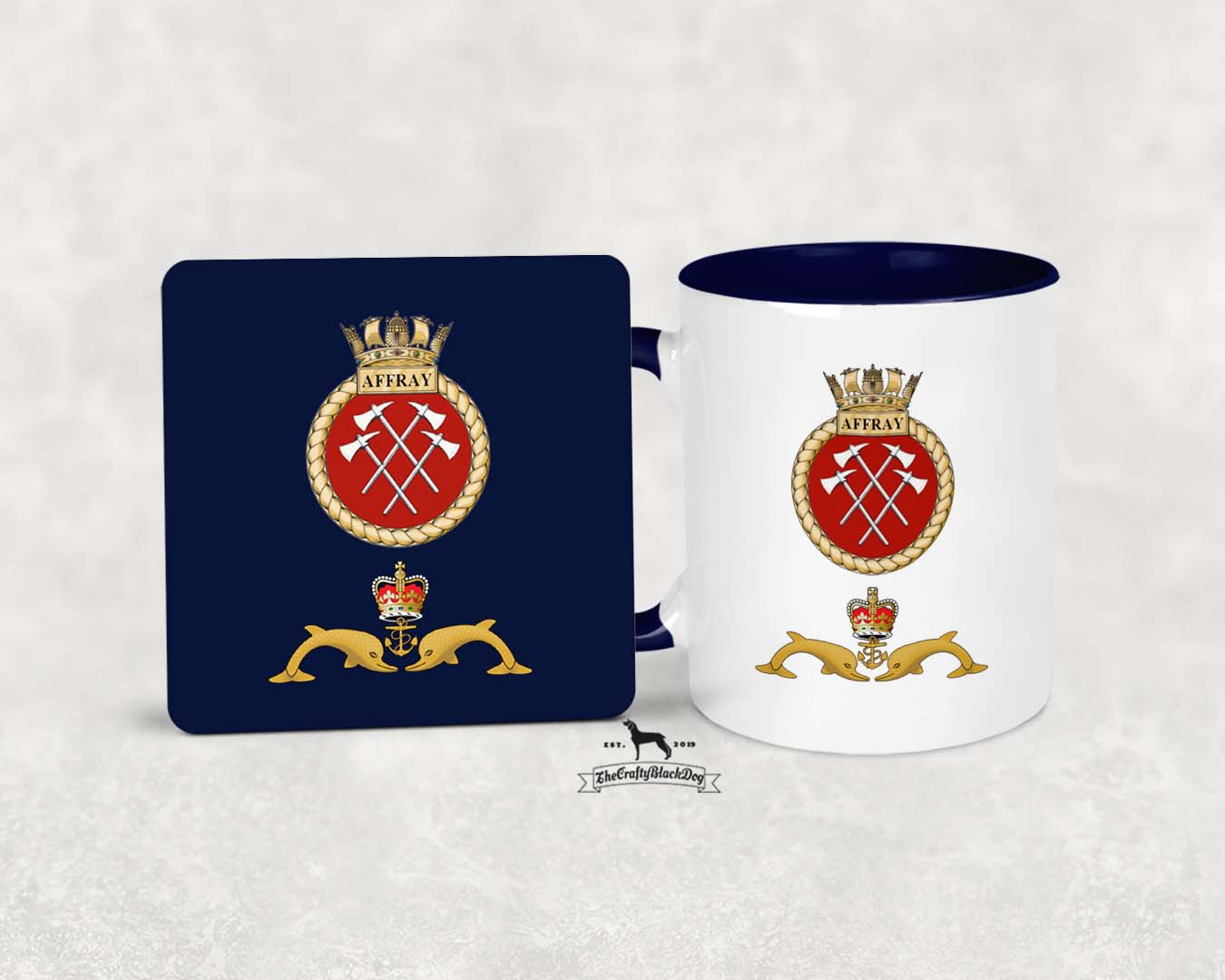 HMS Affray - MUG and COASTER SET