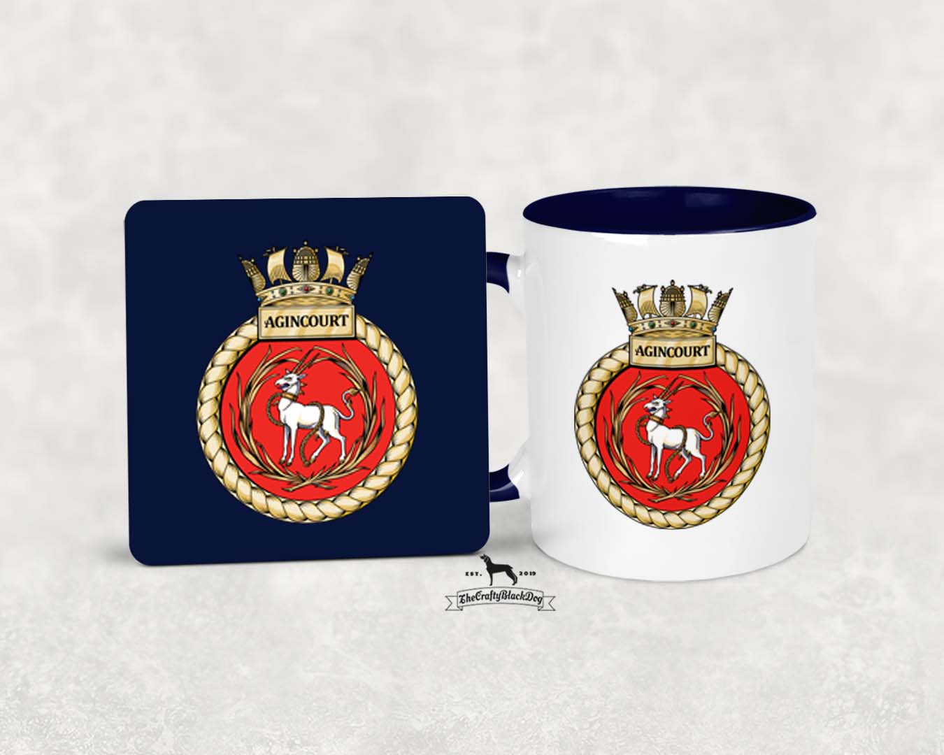 HMS Agincourt - MUG and COASTER SET