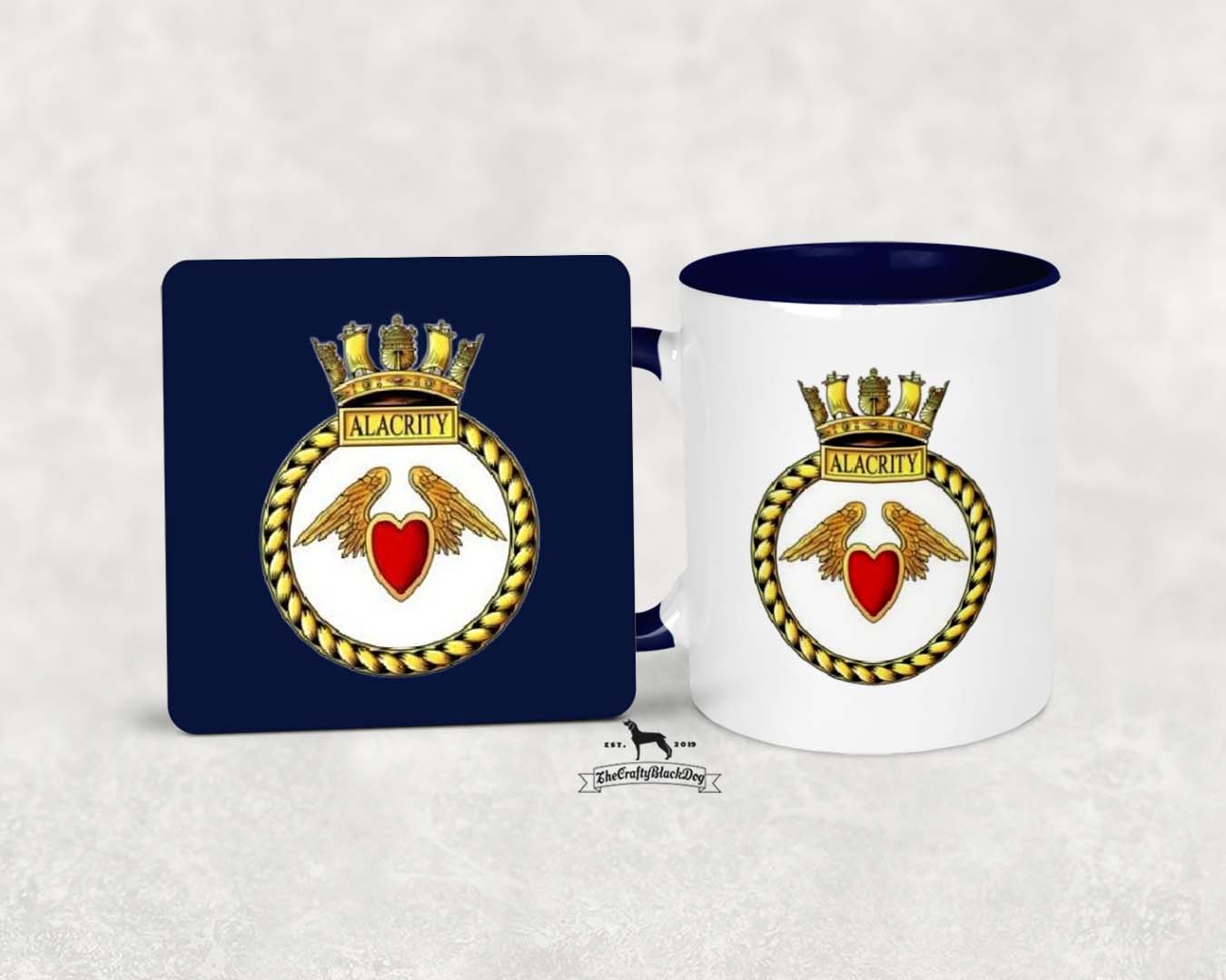 HMS Alacrity - MUG and COASTER SET