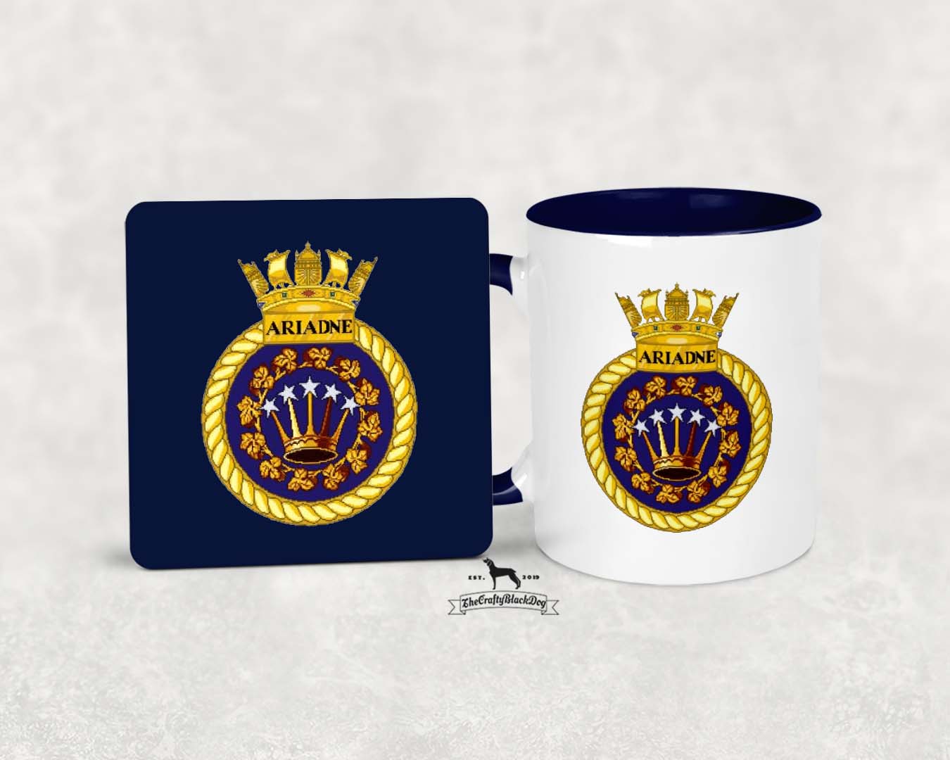 HMS Ariadne - MUG and COASTER SET