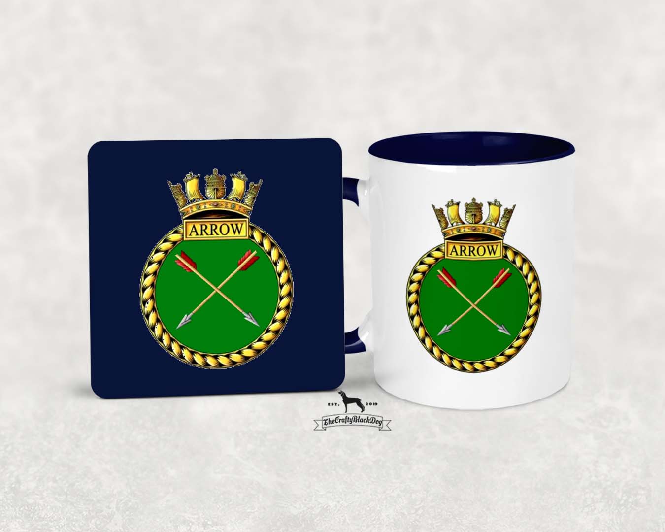 HMS Arrow - MUG and COASTER SET