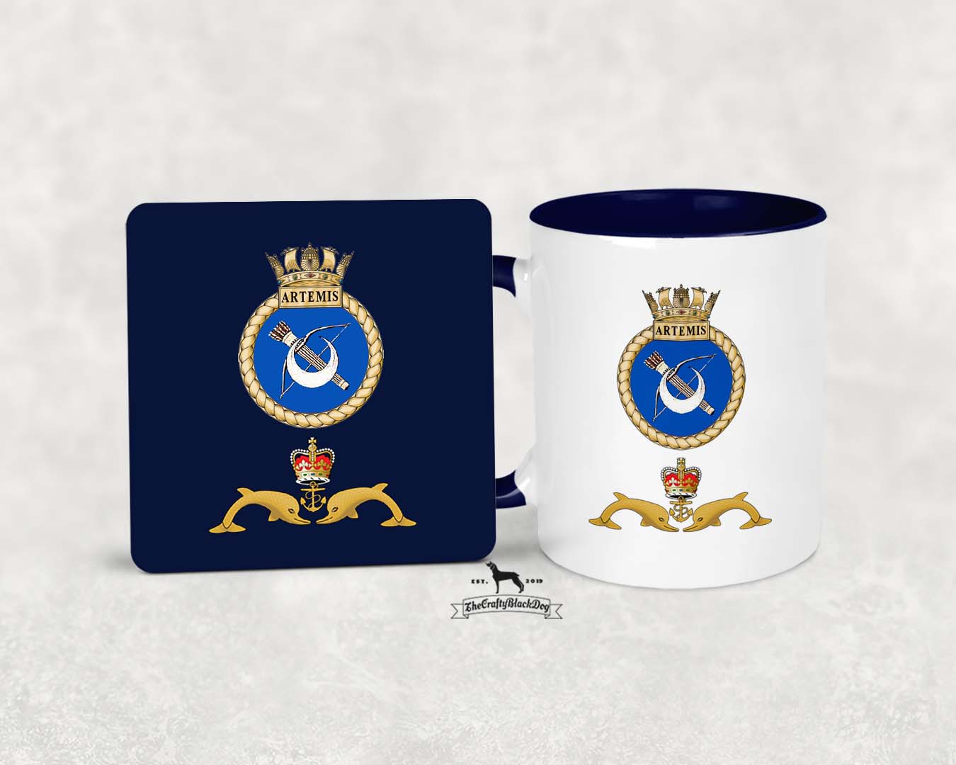 HMS Artemis - MUG and COASTER SET