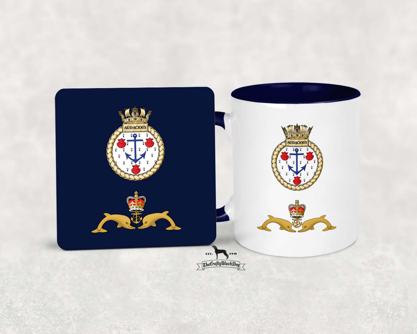 HMS Audacious - MUG and COASTER SET