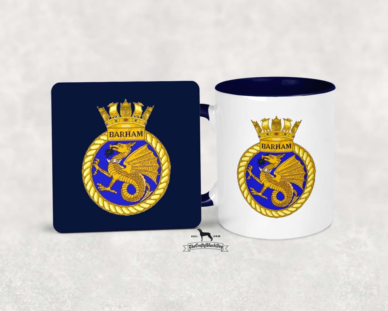 HMS Barham - MUG and COASTER SET