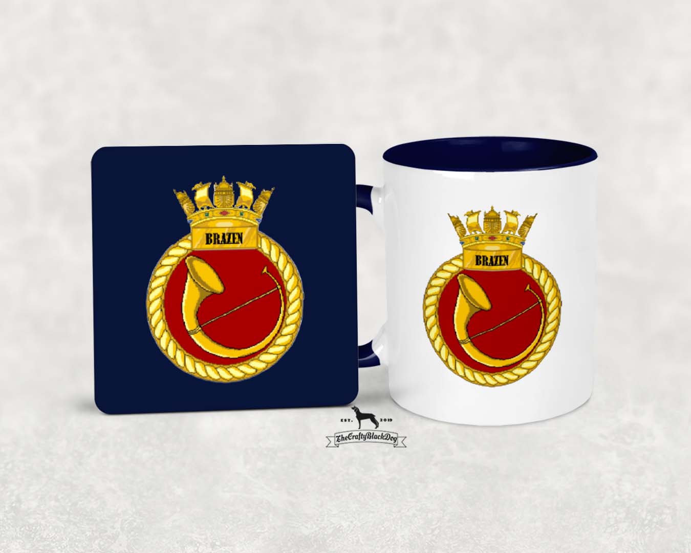 HMS Brazen - MUG and COASTER SET