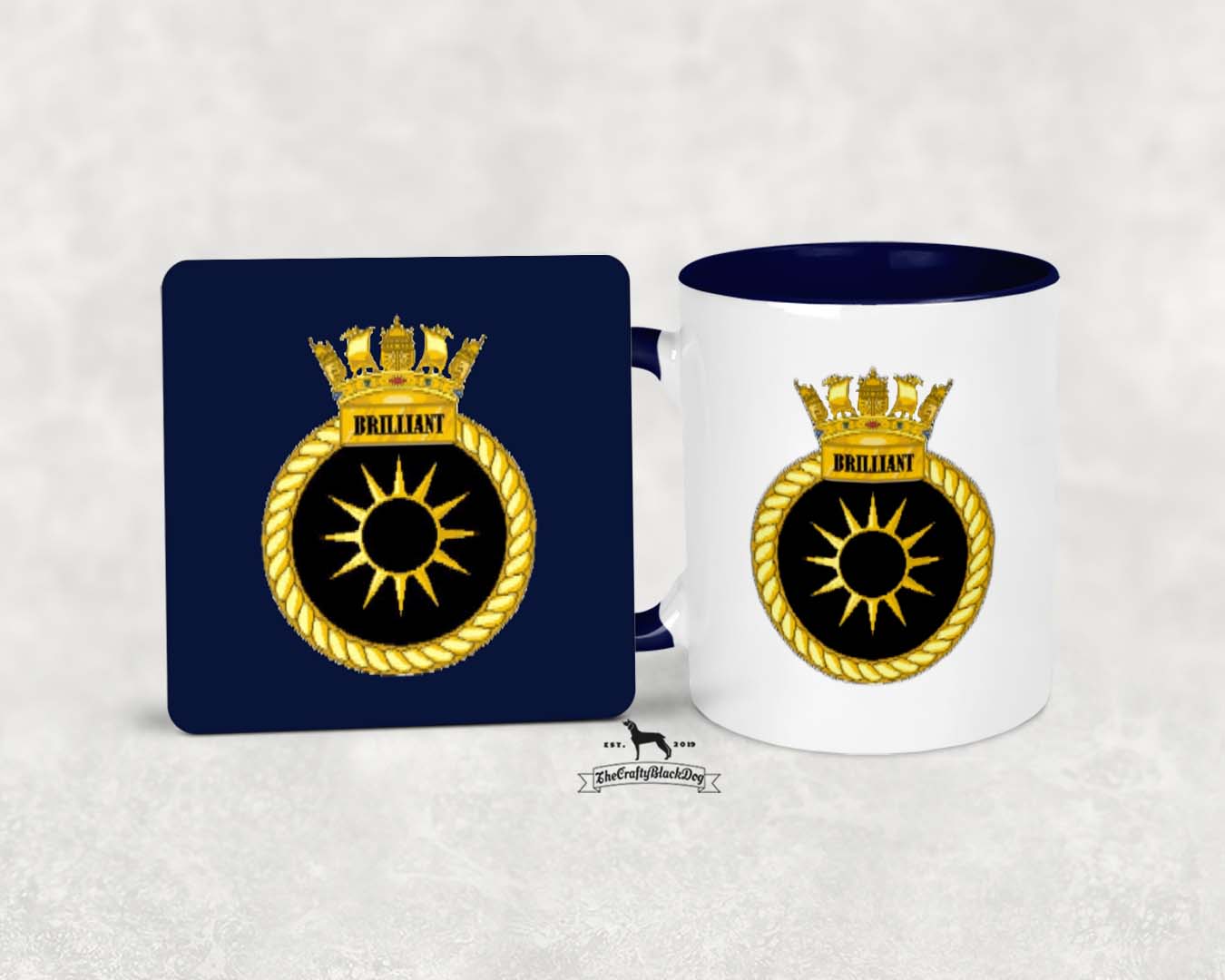 HMS Brilliant - MUG and COASTER SET