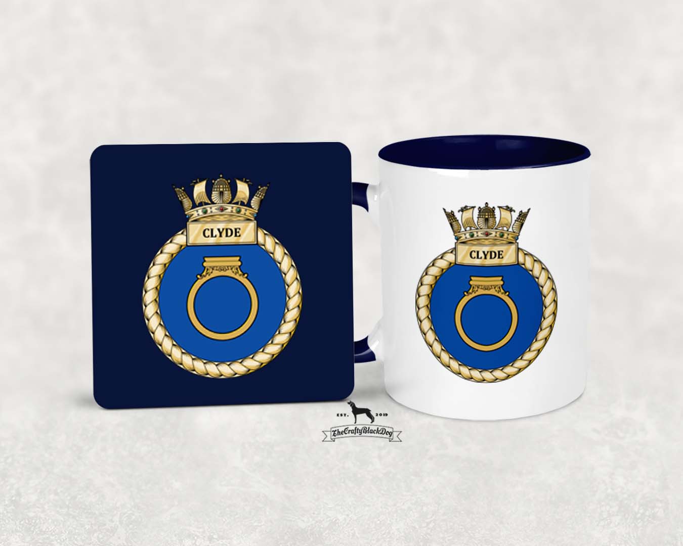 HMS Clyde - MUG and COASTER SET