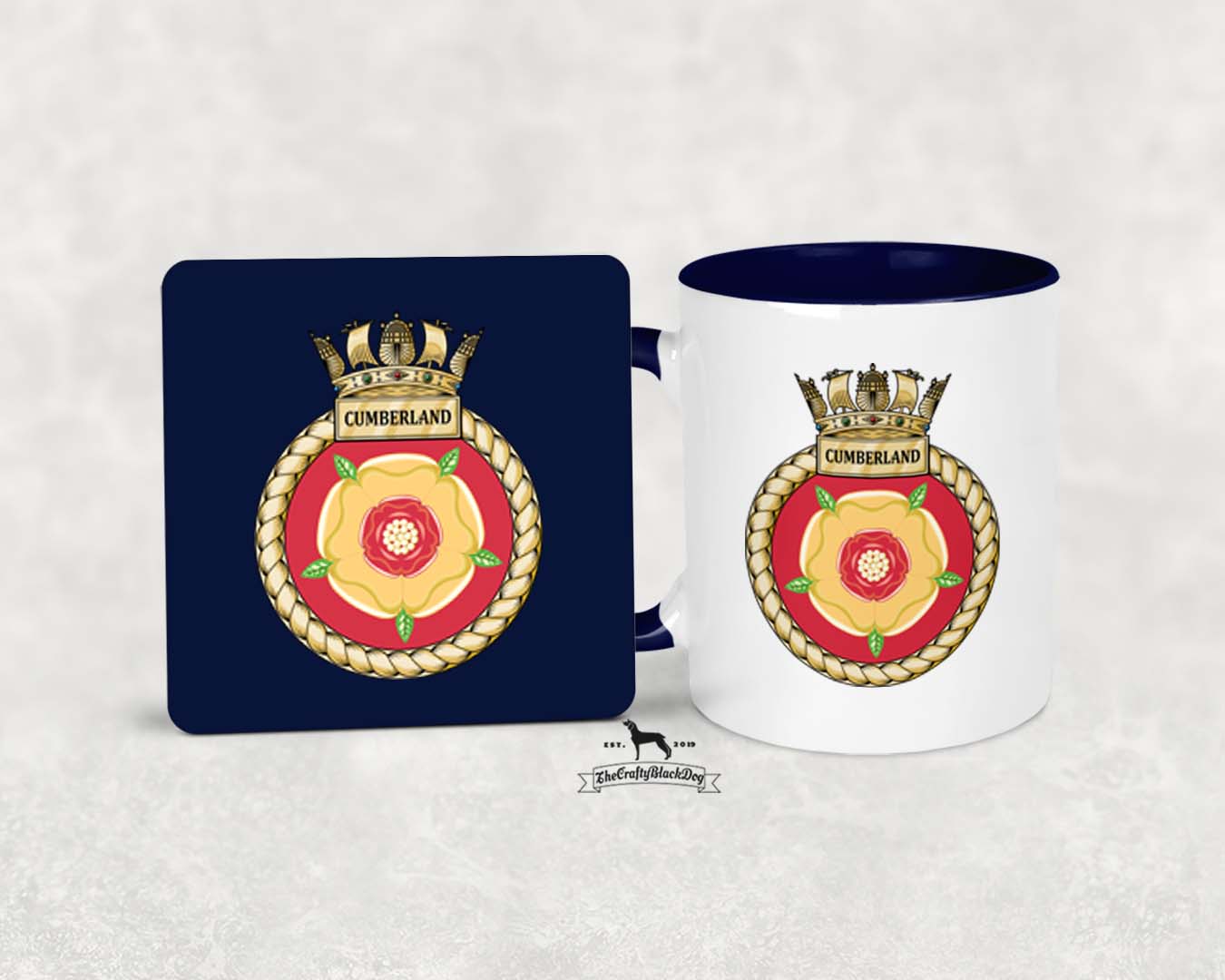 HMS Cumberland - MUG and COASTER SET