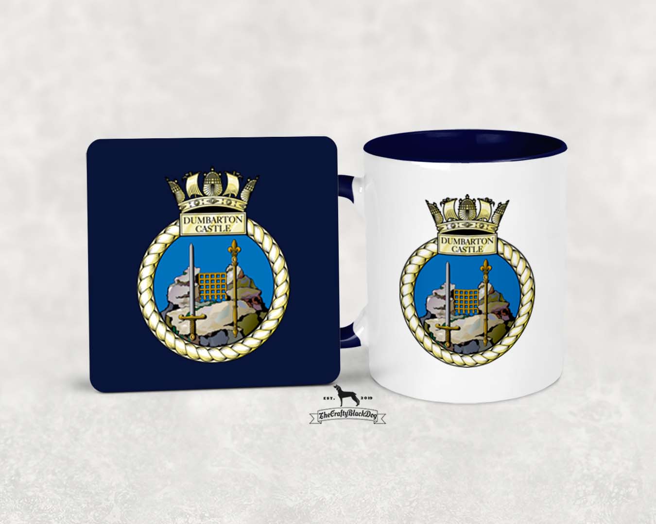 HMS Dumbarton Castle - MUG and COASTER SET